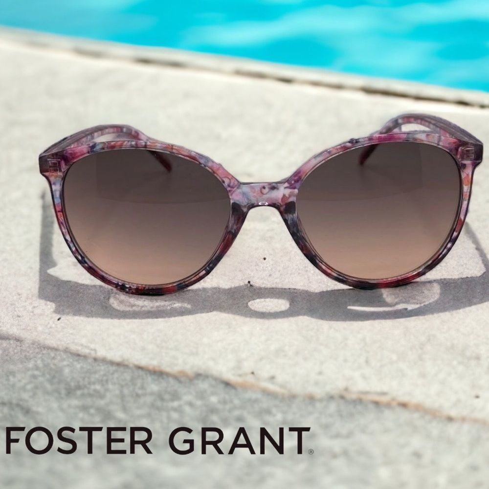 Sunsentials Round Floral Frame Sunglasses